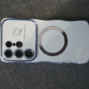 Light Blue Phone Case For Galaxy S25 Ultra With Bonus Popsocket!